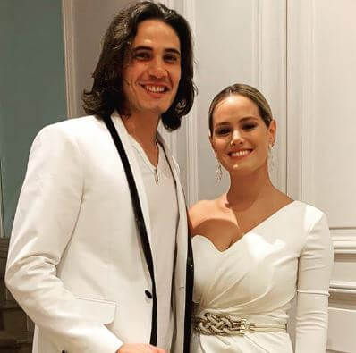 Jocelyn Burgardt and Edinson Cavani publicly announced their relationship in 2018.